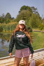 Load image into Gallery viewer, The fancy Holographic dragonfly embroidered on the front sweater