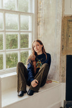 Load image into Gallery viewer, Embroidered large festive moth sweater