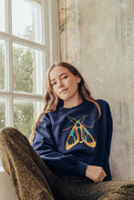 Load image into Gallery viewer, Embroidered large festive moth sweater