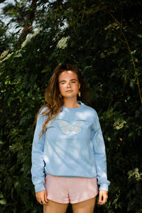 The Fancy Holographic butterfly sweater