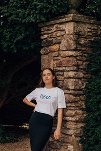 DISCO embroidered T-shirt.
