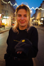 Load image into Gallery viewer, Cosy rainy day embroidered sweater