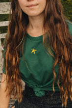 Load image into Gallery viewer, Mini star embroidered organic t-shirt.