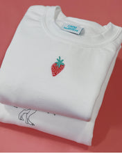 Load image into Gallery viewer, Embroidered strawberry sweater