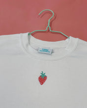 Load image into Gallery viewer, Embroidered strawberry sweater