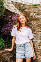 Load image into Gallery viewer, Mini bee embroidered organic t-shirt.