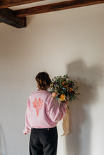Load image into Gallery viewer, Embroidered big bunch of flowers embroidered back sweater