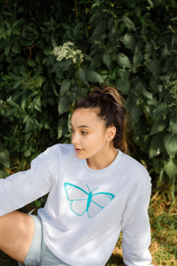 The Fancy Holographic butterfly sweater