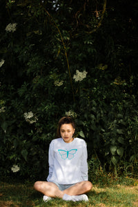 The Fancy Holographic butterfly sweater