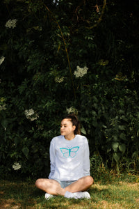 The Fancy Holographic butterfly sweater