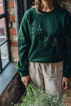 Load image into Gallery viewer, Embroidered large wildflower sweater with floral sleeves