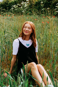 Colourful single butterfly t-shirt