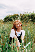 Load image into Gallery viewer, Colourful single butterfly t-shirt