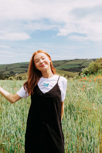 Colourful single butterfly t-shirt