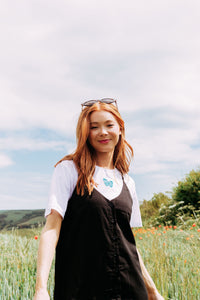 Colourful single butterfly t-shirt
