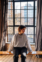 Load image into Gallery viewer, Embroidered rose sweater with sleeve details