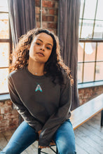 Load image into Gallery viewer, Embroidered colourful moth sweater