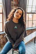 Load image into Gallery viewer, Embroidered colourful moth sweater