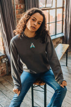Load image into Gallery viewer, Embroidered colourful moth sweater