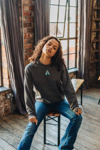 Load image into Gallery viewer, Embroidered colourful moth sweater