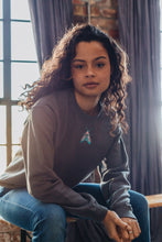 Load image into Gallery viewer, Embroidered colourful moth sweater