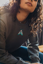 Load image into Gallery viewer, Embroidered colourful moth sweater