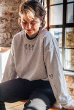Load image into Gallery viewer, Embroidered rose sweater with sleeve details