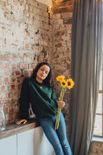 Load image into Gallery viewer, Sunflower embroidered sweater