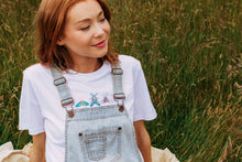 Load image into Gallery viewer, Trio of colourful moths t-shirt