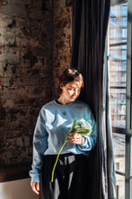 Load image into Gallery viewer, Embroidered tattoo style sweater with sleeve details