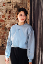 Load image into Gallery viewer, Embroidered tattoo style sweater with sleeve details