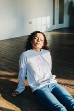 Load image into Gallery viewer, Embroidered big daffodil with sunflower and rose sweater