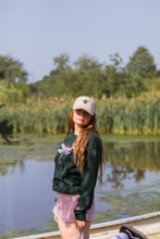 Load image into Gallery viewer, The fancy Holographic dragonfly embroidered on the front sweater