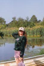 Load image into Gallery viewer, The fancy Holographic dragonfly embroidered on the front sweater