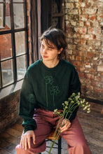 Load image into Gallery viewer, Embroidered big daffodil with sunflower and rose sweater