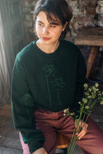 Load image into Gallery viewer, Embroidered big daffodil with sunflower and rose sweater