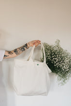 Load image into Gallery viewer, Maxi canvas bag with Have a really lovely day and mini bee