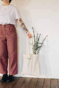 Have a really lovely day with mini bee strap embroidered tote bag