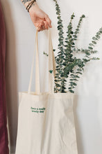 Load image into Gallery viewer, Have a really lovely day with mini bee strap embroidered tote bag