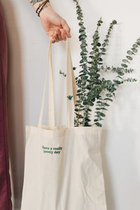 Have a really lovely day with mini bee strap embroidered tote bag