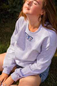 The Anna Holographic mini butterfly sweater