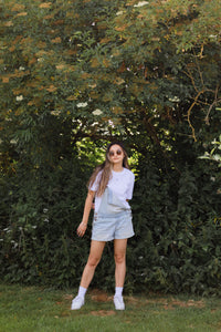 Mini butterfly embroidered organic t-shirt
