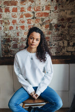 Load image into Gallery viewer, Embroidered tattoo style sweater with sleeve details