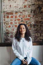 Load image into Gallery viewer, Embroidered tattoo style sweater with sleeve details