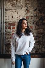 Load image into Gallery viewer, Embroidered tattoo style sweater with sleeve details