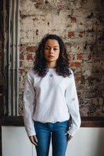 Load image into Gallery viewer, Embroidered tattoo style sweater with sleeve details