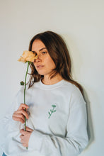 Load image into Gallery viewer, Have a nice day and daisy embroidered slogan sweater