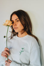 Load image into Gallery viewer, Have a nice day and daisy embroidered slogan sweater