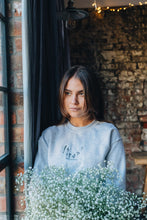 Load image into Gallery viewer, Dancing in the wildflower embroidered slogan sweater