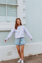 Load image into Gallery viewer, Embroidered trio of colourful moths sweater